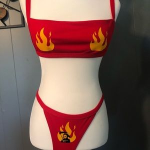 Red bikini